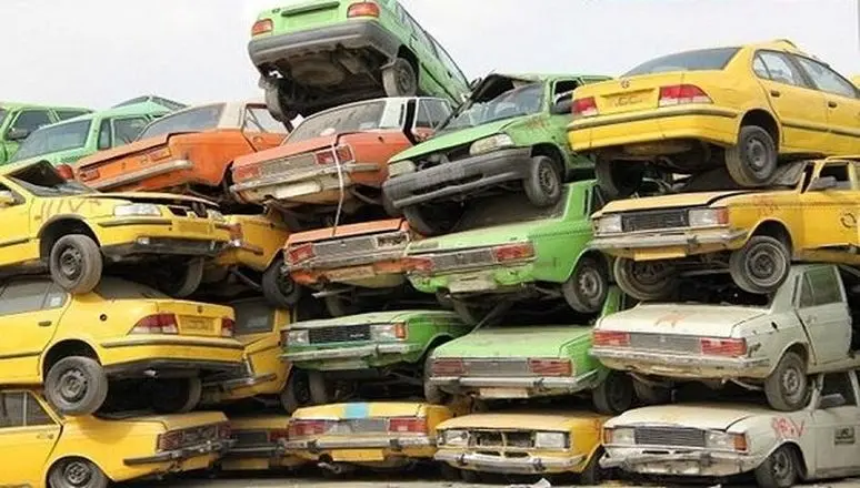  آمار ضعیف اسقاط خودرو‌های فرسوده در ۱۹ سال