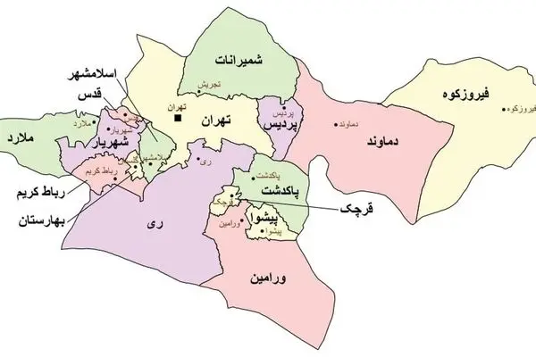 زمان تشکیل استان‌های تهران شرقی و غربی؟